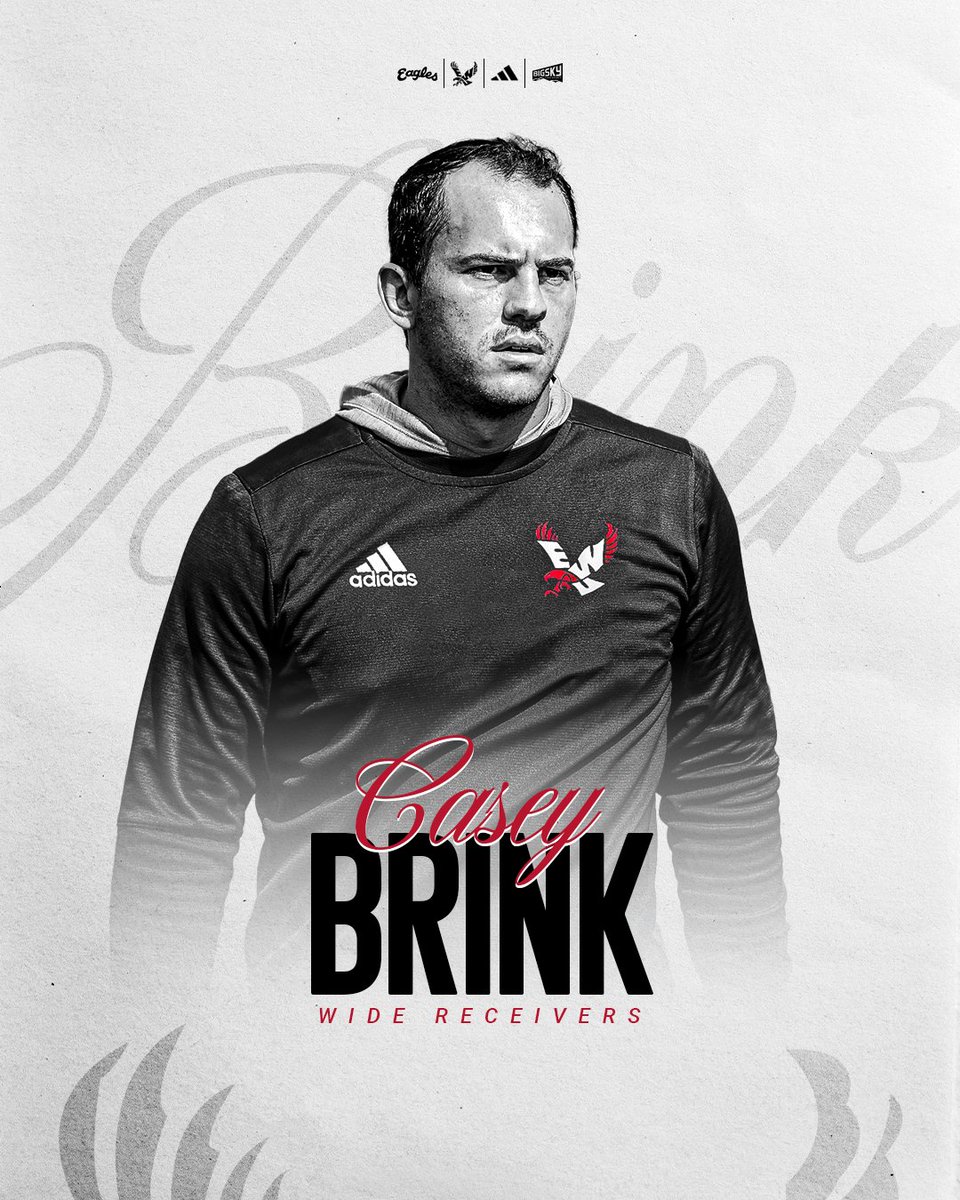 EWU Football π (@ewufootball) on Twitter photo Taking over the wide receiver room, <a href="/CoachCBrink/">Casey Brink</a>
joins the staff!
DETAILS π° loom.ly/UBL9e4g
#GoEags #EKG Taking over the wide receiver room, <a href="/CoachCBrink/">Casey Brink</a>
joins the staff!
DETAILS π° loom.ly/UBL9e4g
#GoEags #EKG