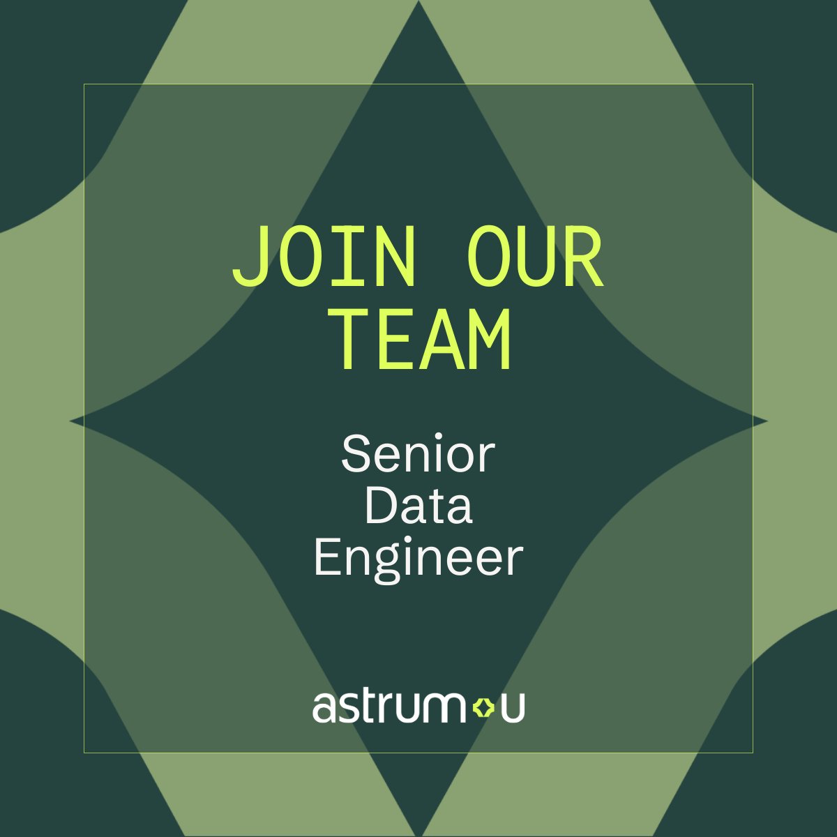 We're seeking an experienced Senior Data Engineer who is enthusiastic about creating new datasets and applying cutting-edge AI in novel ways help drive product development, customer engagement and education marketplace optimization. Learn more: astrumu.bamboohr.com/careers/105 
#Hiring