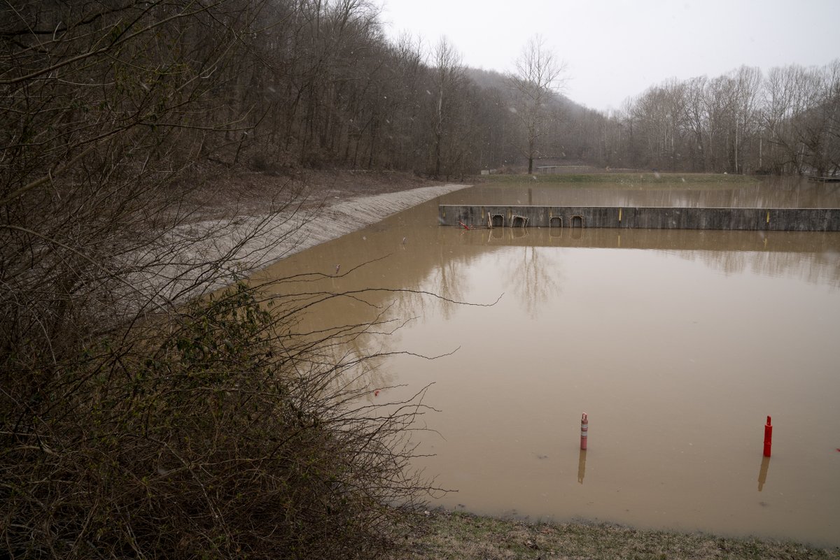 KYDOCJT's tweet image. 📷 FLOOD UPDATE 📷The waters are finally starting to recede at our Boonesboro Range after heavy rain and snow earlier this week left it submerged. 📷Check out these photos from Tuesday to see the impact! 📷 #FloodUpdate #DOCJT #TeamKentucky