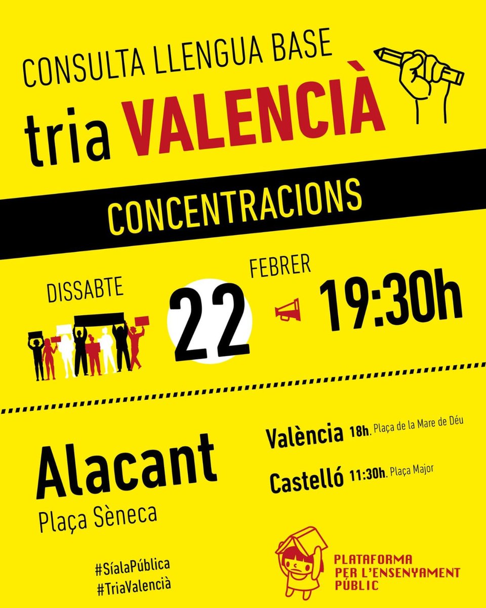 Decidim_'s tweet photo. Demà continuem lluitant per la llengua ✊

Ens veiem als carrers! https://t.co/pJ5EsQzFlG