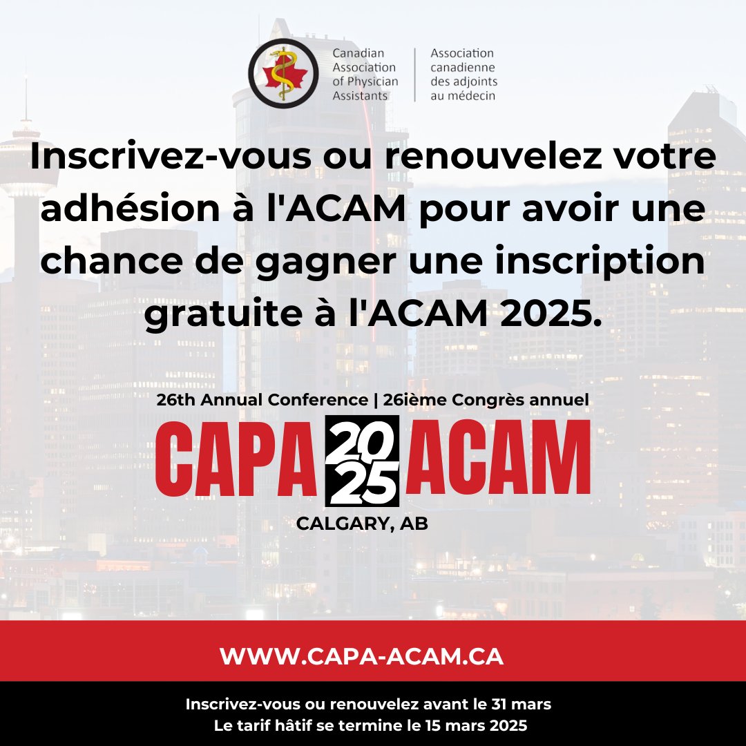 Notre nouvelle année d'adhésion commencera le 1er avril 2025 et se terminera le 31 mars 2026.

Vous pouvez contribuer à l’expansion continue en renouvelant votre adhésion pour l'année d'adhésion 2025-2026.

En guise d'incitatif, si vous renouvelez avant le 15 mars, vous serez