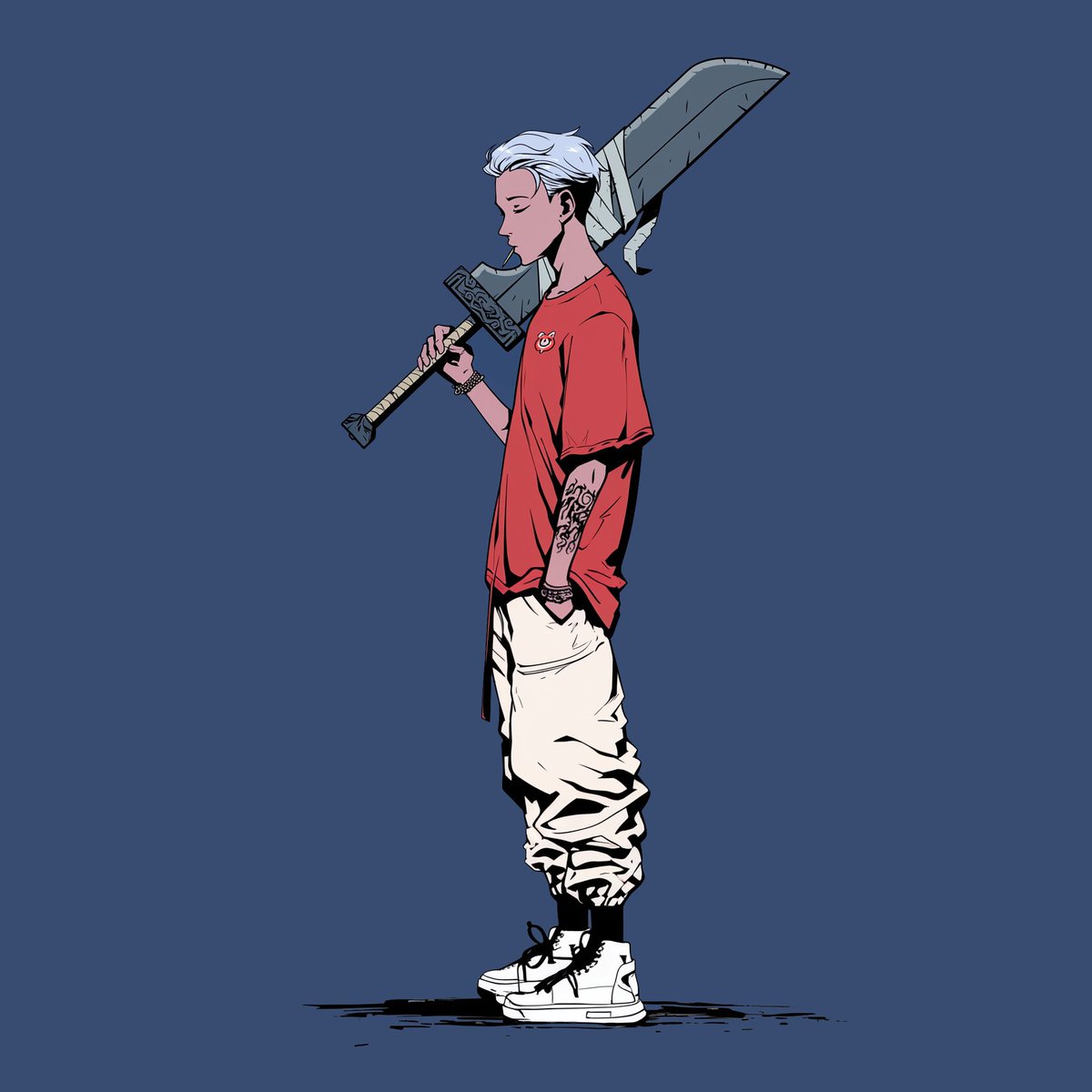 Love the full body designs <a href="/ExoticRaccoon/">ExoticRaccoon</a> is doing and I thought I need one too.

Thanks so a lot mate really appreciate it and the work your doing for <a href="/Azuki/">Azuki</a> community ⛩️

Dope as f**k IKZ! ⛩️❤️