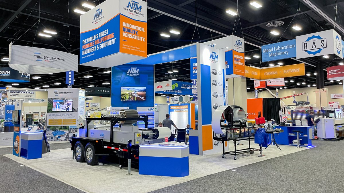 NewTechMach's tweet image. That&apos;s a wrap on IRE 2025. Thanks for stopping by! 

#roofing #metalroofing #rollforming #rollformingmachine