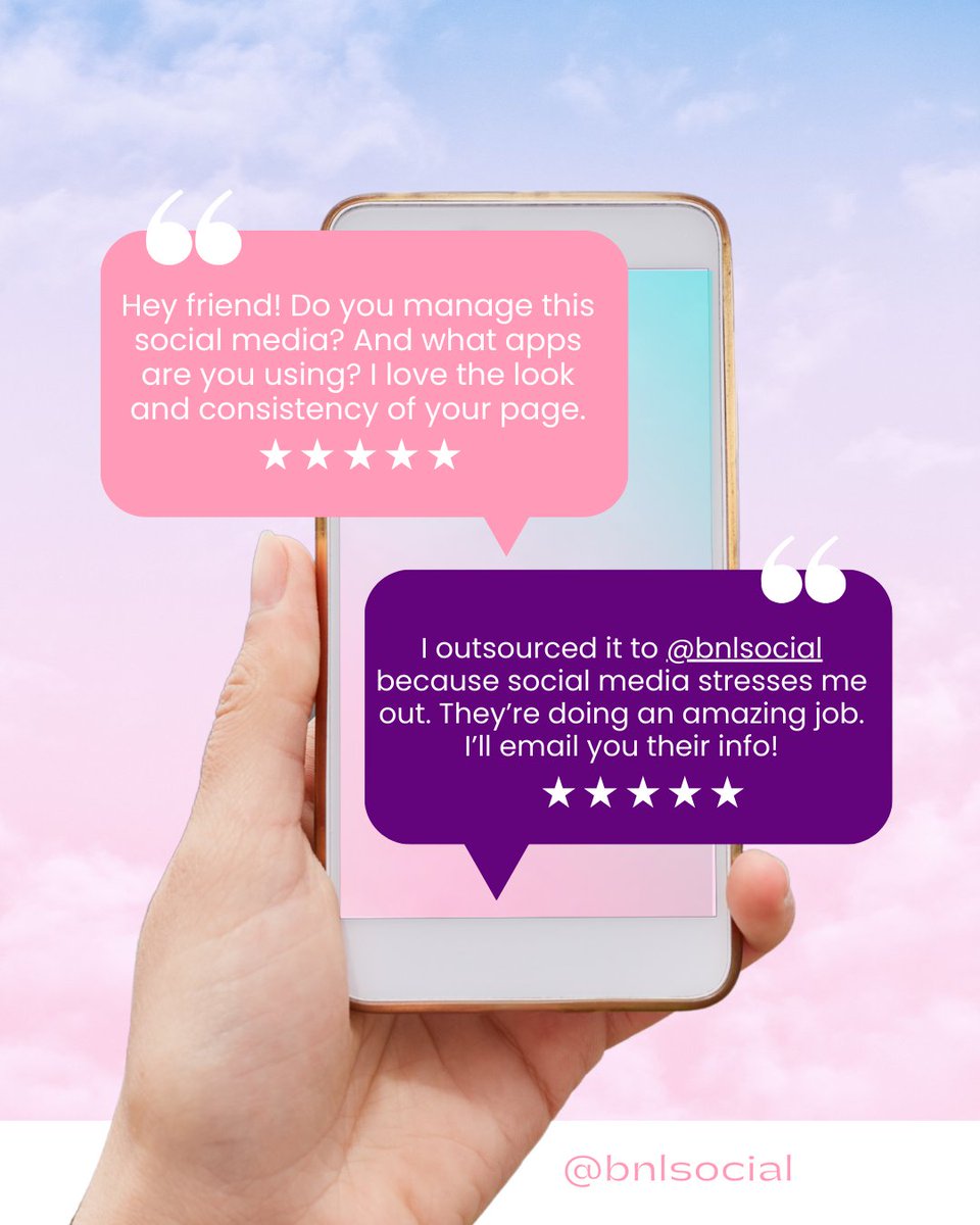 Having your audience message you because they love the branding, message, and consistency of your posts means that your socials are getting NOTICED. 👀⁠

And this is a huge win - you can see that for both our client here (because it's a real-life story) and for us! ⁠💞