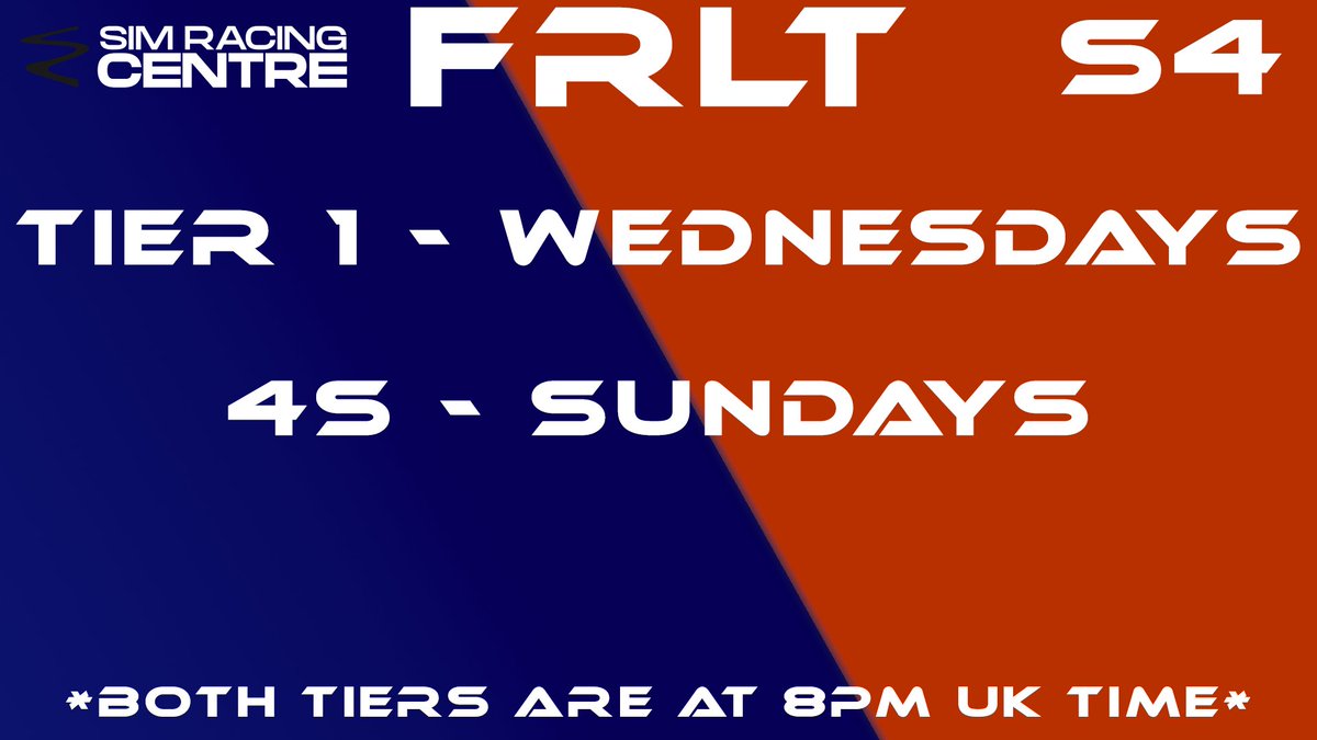 Well......... Our Schedule Stays The Same For S4

#F1 #F124 #F1Esports #FRLT #FRLTS4 #Leagueracing #f12025