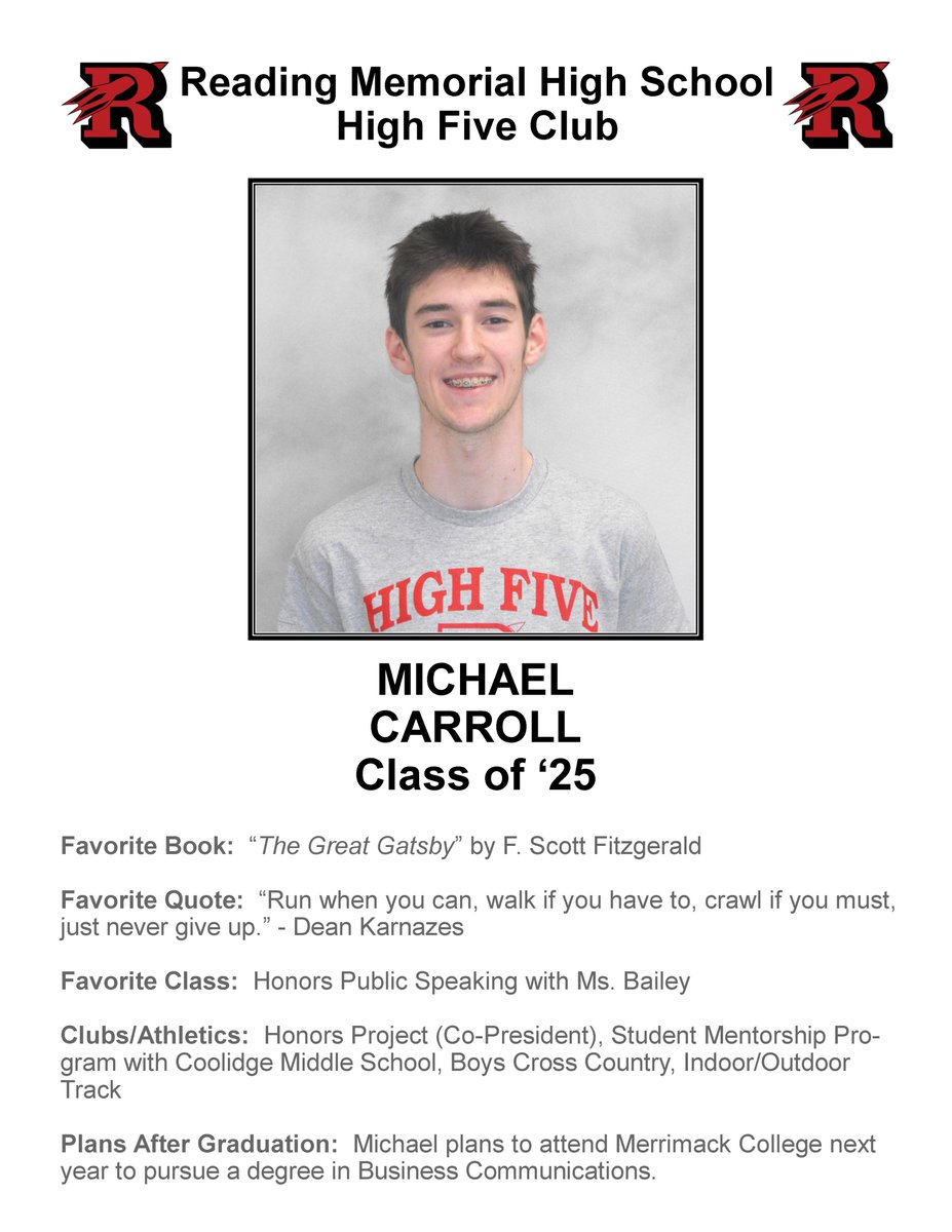 Reading Cooperative (@readingcoopbank) on Twitter photo Congratulations to Michael Carroll on becoming the newest member of the <a href="/RocketsRMHS/">Reading, Ma Rockets</a> High Five Club! #Classof2025 #GoRockets <a href="/TheOrbitofRMHS/">The Orbit of RMHS</a> <a href="/ReadingSchools/">ReadingPublicSchools</a> <a href="/TownOfReadingMA/">Town of Reading, MA</a> Congratulations to Michael Carroll on becoming the newest member of the <a href="/RocketsRMHS/">Reading, Ma Rockets</a> High Five Club! #Classof2025 #GoRockets <a href="/TheOrbitofRMHS/">The Orbit of RMHS</a> <a href="/ReadingSchools/">ReadingPublicSchools</a> <a href="/TownOfReadingMA/">Town of Reading, MA</a>