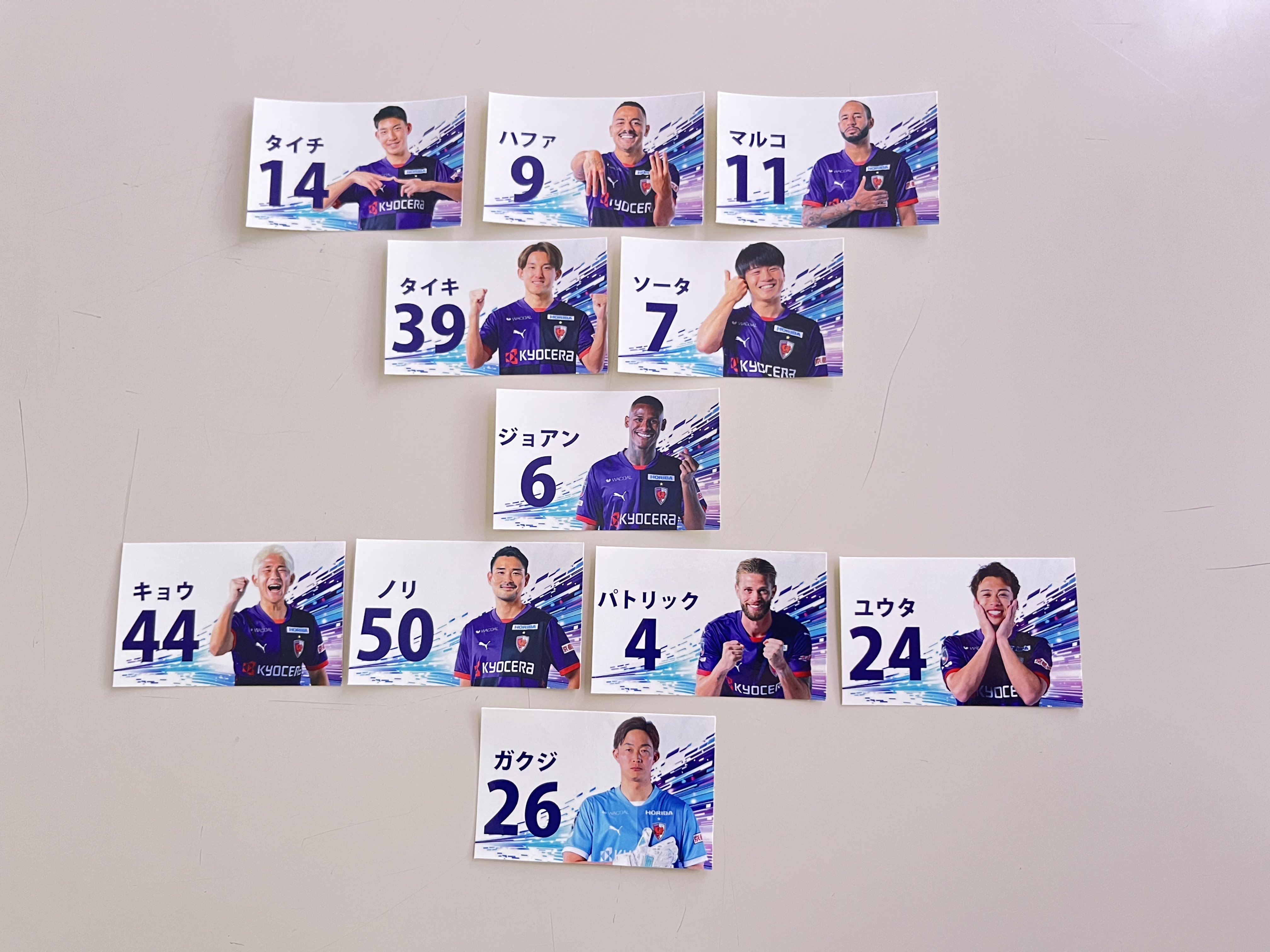 京都サンガF.C. 直筆サイン アクリルスタンド