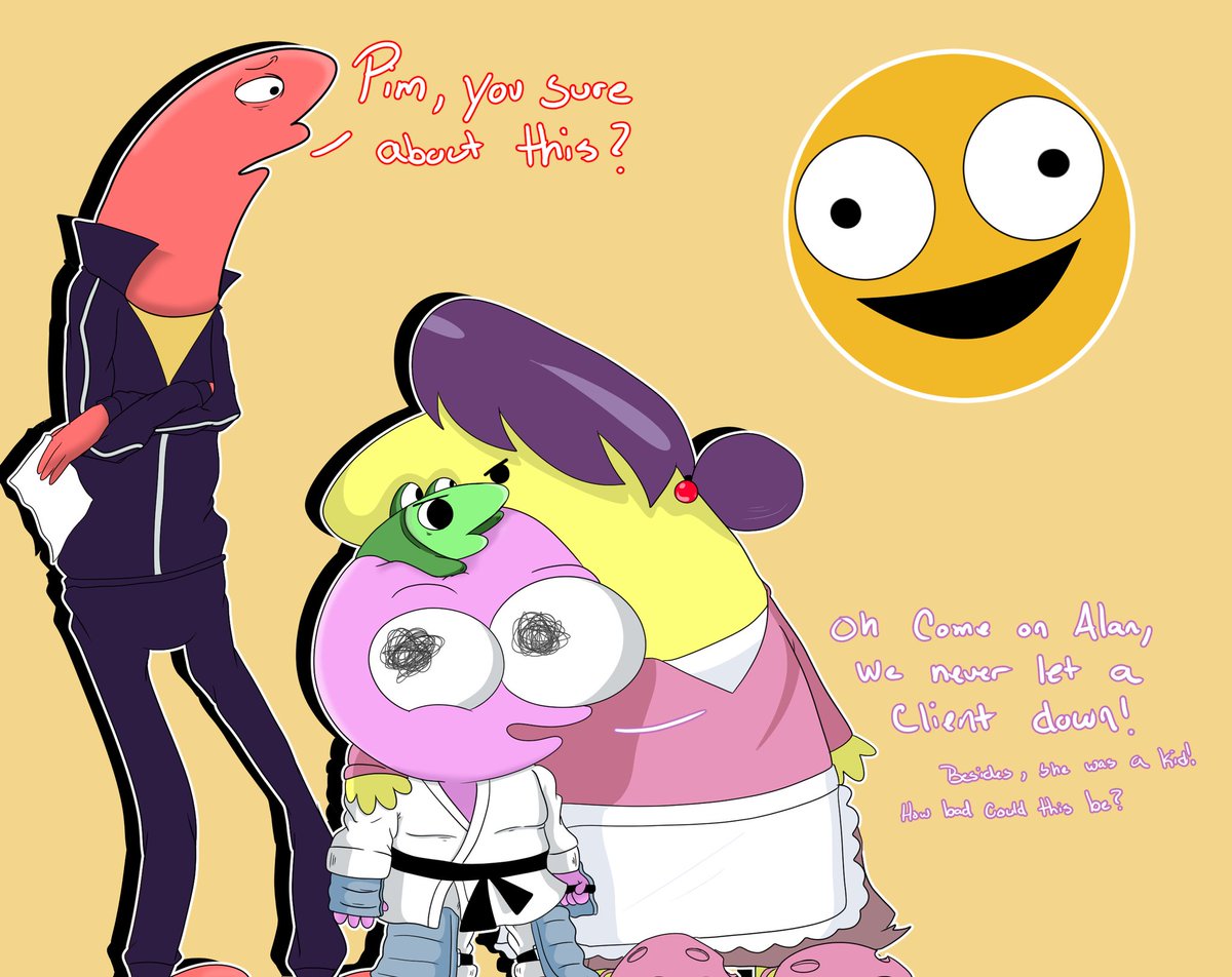 KaybleProvider's tweet image. Needed to get this idea out of my head.

SMILE SMILE FOREVER!!

I'm sure Pim will be okay... 

@speedoru 
@SmilingFriends