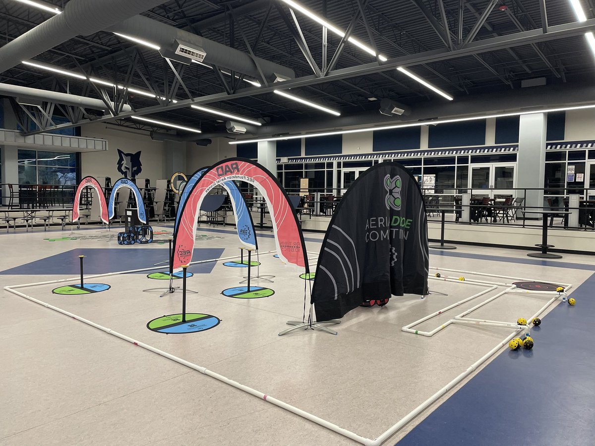 Get a sneak peek! The trophies are ready and the fields are set for tomorrow's <a href="/REC_Foundation/">REC Foundation</a> Aerial Drone Competition at Mountain View High School. Join us to see some high-flying <a href="/Robolinkinc/">Robolink</a> #CoDroneEdu Drones in action. Students are ready to shine! #WeAreClintDrones