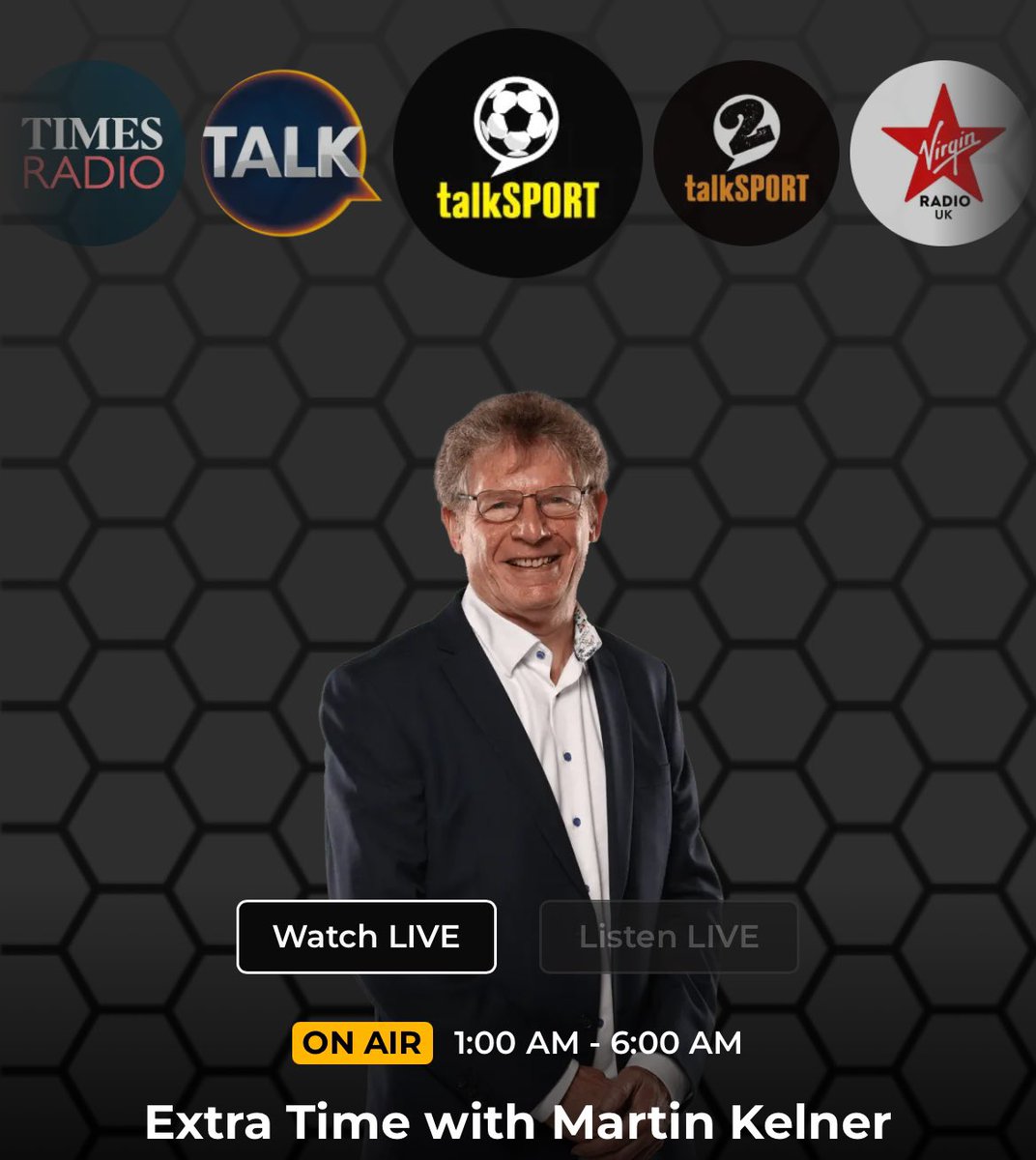 James Jones Ref (@jamesjref) on Twitter photo A pleasure once again to chat to <a href="/martinkelner/">martin kelner</a> on <a href="/talkSPORT/">talkSPORT</a> previewing the today’s 2 huge games in the <a href="/SixNationsRugby/">Guinness Men's Six Nations</a>
As always Diolch Martin.
Let’s hope for at least a good attacking Welsh performance! A pleasure once again to chat to <a href="/martinkelner/">martin kelner</a> on <a href="/talkSPORT/">talkSPORT</a> previewing the today’s 2 huge games in the <a href="/SixNationsRugby/">Guinness Men's Six Nations</a>
As always Diolch Martin.
Let’s hope for at least a good attacking Welsh performance!