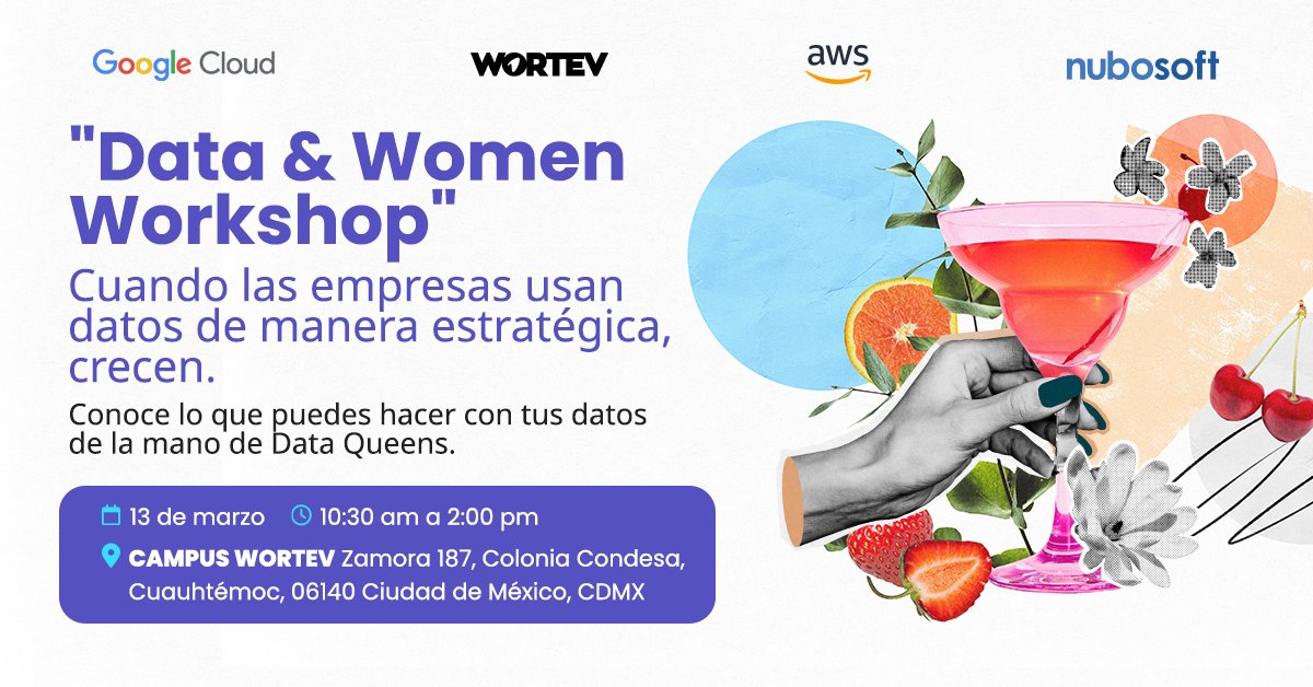 WORTEV's tweet image. 🔗 Regístrate ahora en link en bio y conecta con otras mujeres líderes en tecnología.
s.mtrbio.com/larmjekaax
#MujeresEnDatos #DataDriven #NetworkingTech