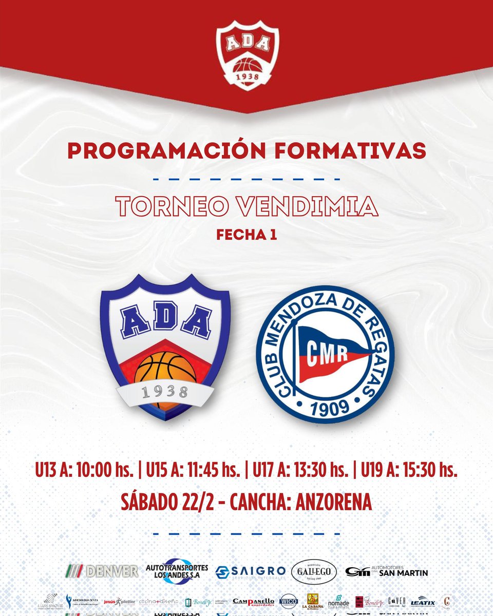 Las formativas darán su salto inicial en el Vendimia.