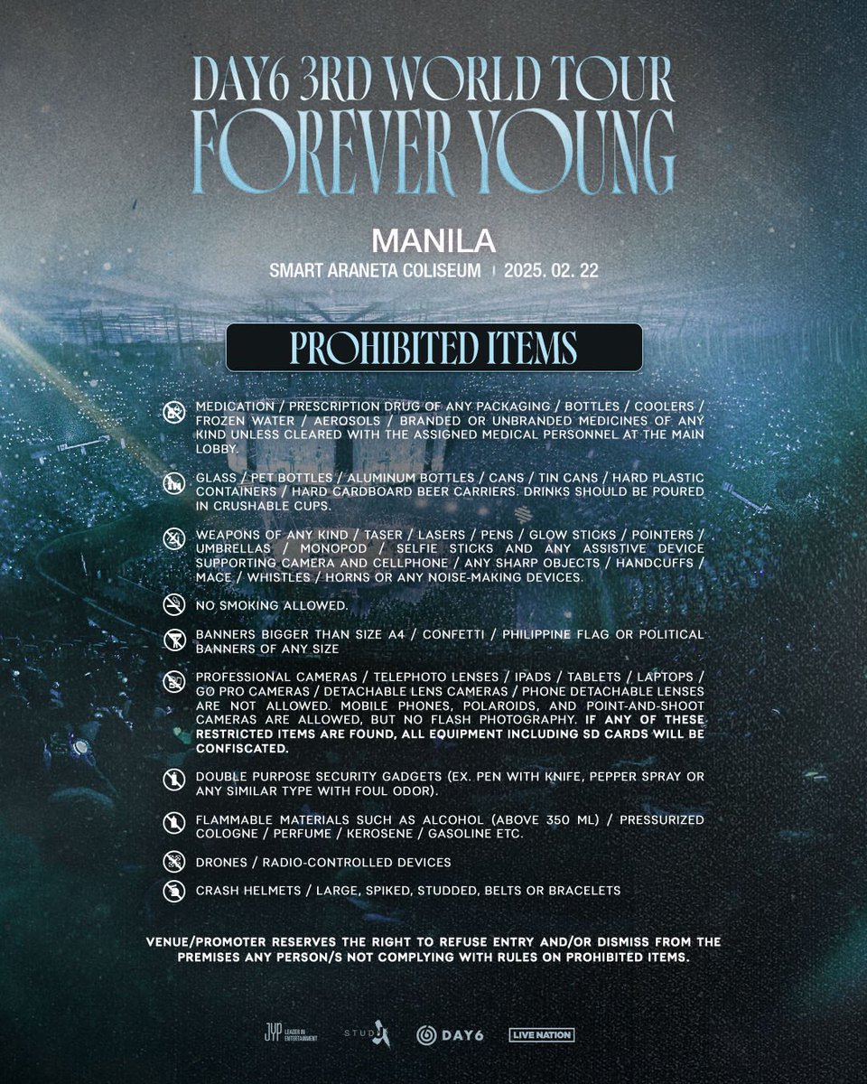livenationph's tweet image. Tonight's the night, My Day! Are you ready for DAY6 3RD WORLD TOUR &amp;lt;FOREVER YOUNG&amp;gt; in MANILA?

Show starts at 7PM.

#DAY6 #데이식스 
#DAY6_3RD_WORLDTOUR 
#FOREVER_YOUNG 
#Band_Aid 
#녹아내려요