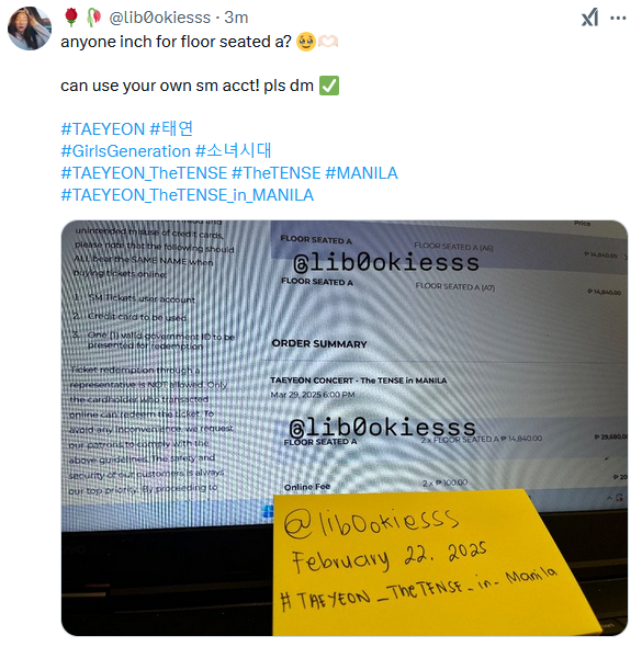 _scammer_alert's tweet photo. SCAMMER ALERT DO NOT TRANSACT ‼

@lib0okiesss

ACC LINK https://t.co/CDbtnXpw14

EDITED ANG QN NIYA 3 MINUTE YUNG TAO ANDUN PA RIN SA UNAHAN EDIT PA

WTS LFB WTB LFS CONCERT TICKET ASSISTANCE tpa pasabuy #TAEYEON #GirlsGeneration #TAEYEON_TheTENSE #TAEYEON_TheTENSE_in_MANILA https://t.co/muwUd5HxdK