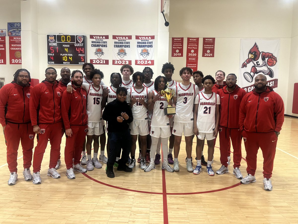 🏀Fairfax Christian Varsity MBB 🏀 (@hoops_fcs) on Twitter photo 6th Consecutive NVIAC Championship! 51-44 over Evergreen. #gocardinals #ourfamilyvsyourteam #nolimitsjustlegacy #dmvhoops #novahoops
<a href="/CapitolHoops/">Capitol Hoops</a> <a href="/PrepHoopsVA/">Prep Hoops Virginia</a> <a href="/novahoopsCom/">Novahoops.com</a> <a href="/TheHoopBuzz/">TheHoopBuzz</a> <a href="/MarcusHelton/">Marcus Helton</a> <a href="/jwherron10/">Jack Herron</a> <a href="/WashPostHS/">WashPost HS Sports</a> 6th Consecutive NVIAC Championship! 51-44 over Evergreen. #gocardinals #ourfamilyvsyourteam #nolimitsjustlegacy #dmvhoops #novahoops
<a href="/CapitolHoops/">Capitol Hoops</a> <a href="/PrepHoopsVA/">Prep Hoops Virginia</a> <a href="/novahoopsCom/">Novahoops.com</a> <a href="/TheHoopBuzz/">TheHoopBuzz</a> <a href="/MarcusHelton/">Marcus Helton</a> <a href="/jwherron10/">Jack Herron</a> <a href="/WashPostHS/">WashPost HS Sports</a>