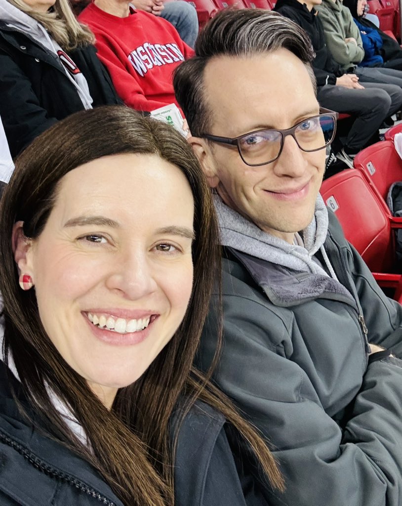 Four goals in the first period! Go Bucky.