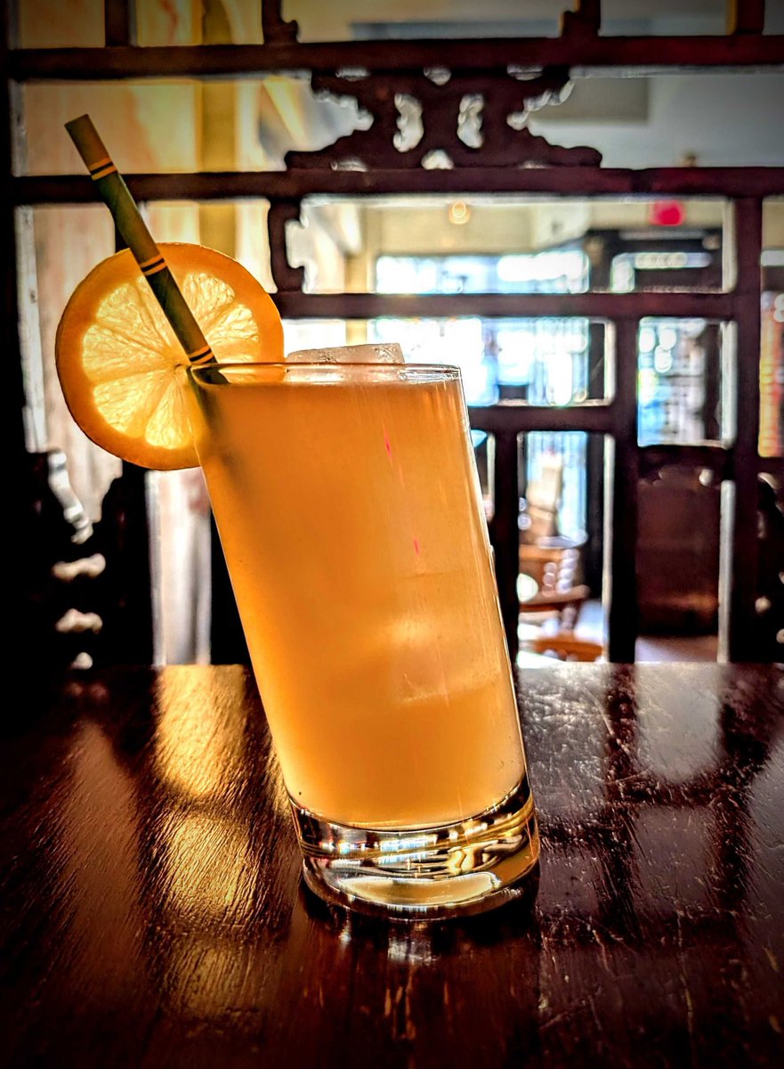 it's the weekend party people! Come get your lean on with this one. The Lean Back is here to skew your view. Dark rum, Apple brandy, Falernum, Allspice, Lemon and ginger beer will take you there. Open 5pm - 2am. Food until 1am.