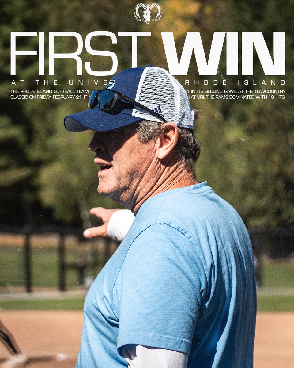First 𝐖 with the 🐏s for head coach Mike Coutts