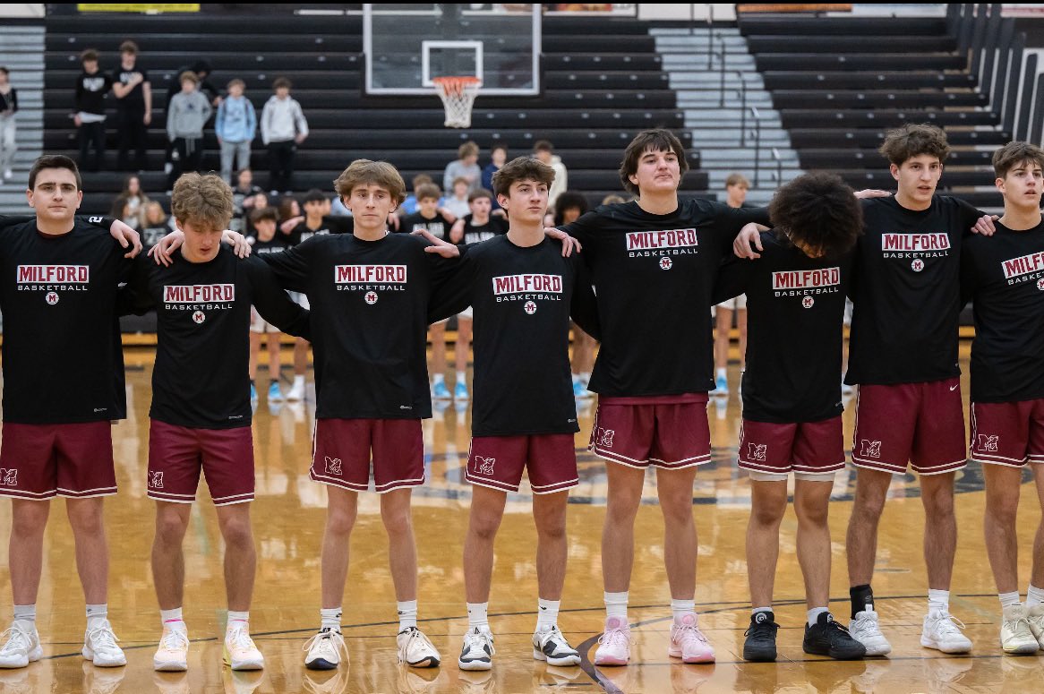 Milford1Hoops's tweet photo. Final- Milford 51 Frankenmuth 39
A hot shooting night and great team defense led to a strong win to finish out the regular season against a very good Frakenmuth squad.
Carson Lutz led the way with 19 points and Dorian Wright chipped in 14 points.
Milford finishes 16-6. #cpvf https://t.co/EQUXfzQjiI