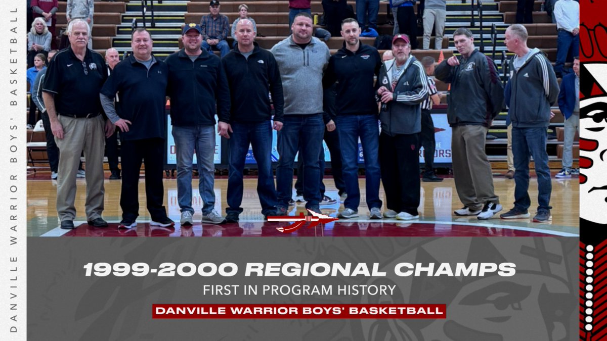 Tonight we had the opportunity to recognize the 1999-2000 Boys' Basketball Team on the 25th Anniversary of their Regional Championship, the 1st in program history. #WarriorPride