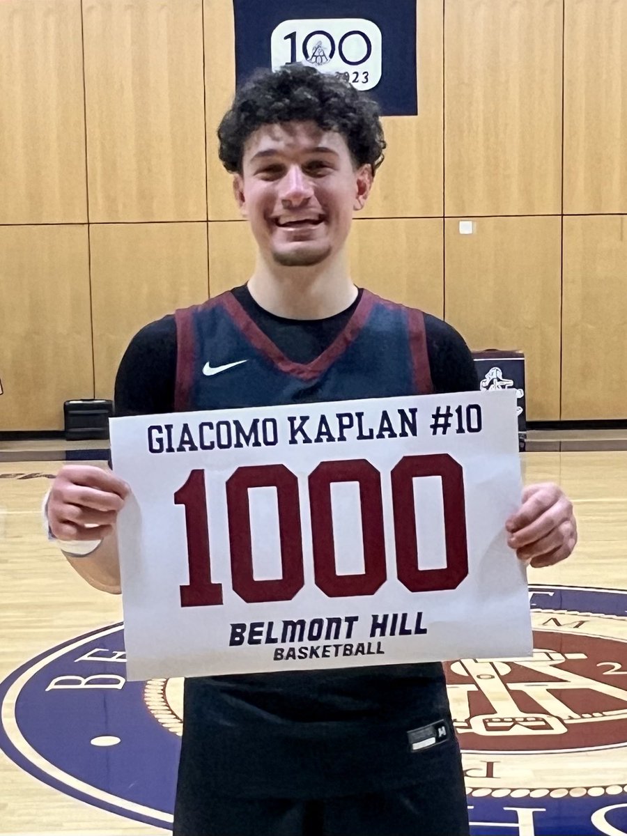 Ben Kaplan (@bkapisce) on Twitter photo Congrats <a href="/Giacomo_Kaplan/">Giacomo Kaplan</a> for scoring 1000 points at Belmont Hill! Incredible senior year to cap off an amazing career at BelHill. Proud of you for your hard work, leadership and commitment!
<a href="/BelmontHillbask/">BHS Basketball</a>
<a href="/MiddlesexMagic/">Middlesex Magic</a>
<a href="/EmoryBasketball/">Emory Men’s Basketball</a>
<a href="/ISLSPORTS/">The ISL</a>
<a href="/PHNewEngland/">Prep Hoops New England</a> Congrats <a href="/Giacomo_Kaplan/">Giacomo Kaplan</a> for scoring 1000 points at Belmont Hill! Incredible senior year to cap off an amazing career at BelHill. Proud of you for your hard work, leadership and commitment!
<a href="/BelmontHillbask/">BHS Basketball</a>
<a href="/MiddlesexMagic/">Middlesex Magic</a>
<a href="/EmoryBasketball/">Emory Men’s Basketball</a>
<a href="/ISLSPORTS/">The ISL</a>
<a href="/PHNewEngland/">Prep Hoops New England</a>