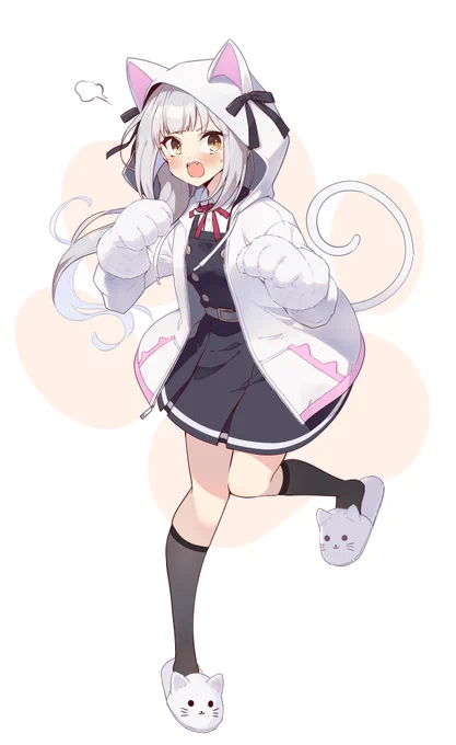 猫の日だからという理由で猫っぽいアイテムを着せられた霞ちゃん #艦これ 