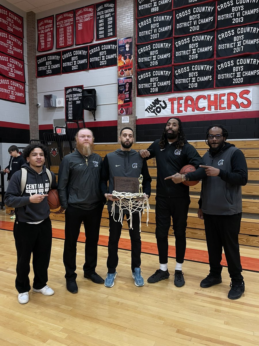 Do it one time they gon' think it's luck.
Gotta hit 'em with the repeat. 
Do it two times they gon' still doubt. 
Ay, now we got a three peat

This makes 6 District Titles in the last 7 years!! 

Furthermore, we got 32 of em’

No one got it better than us. Family 🤍🩵🖤