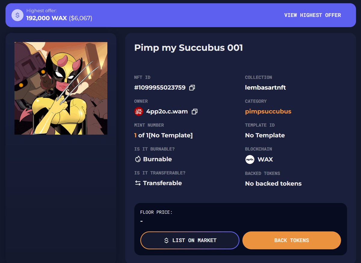 what kind of bugs is this? (there is no real offer) #pimpmysuccubus