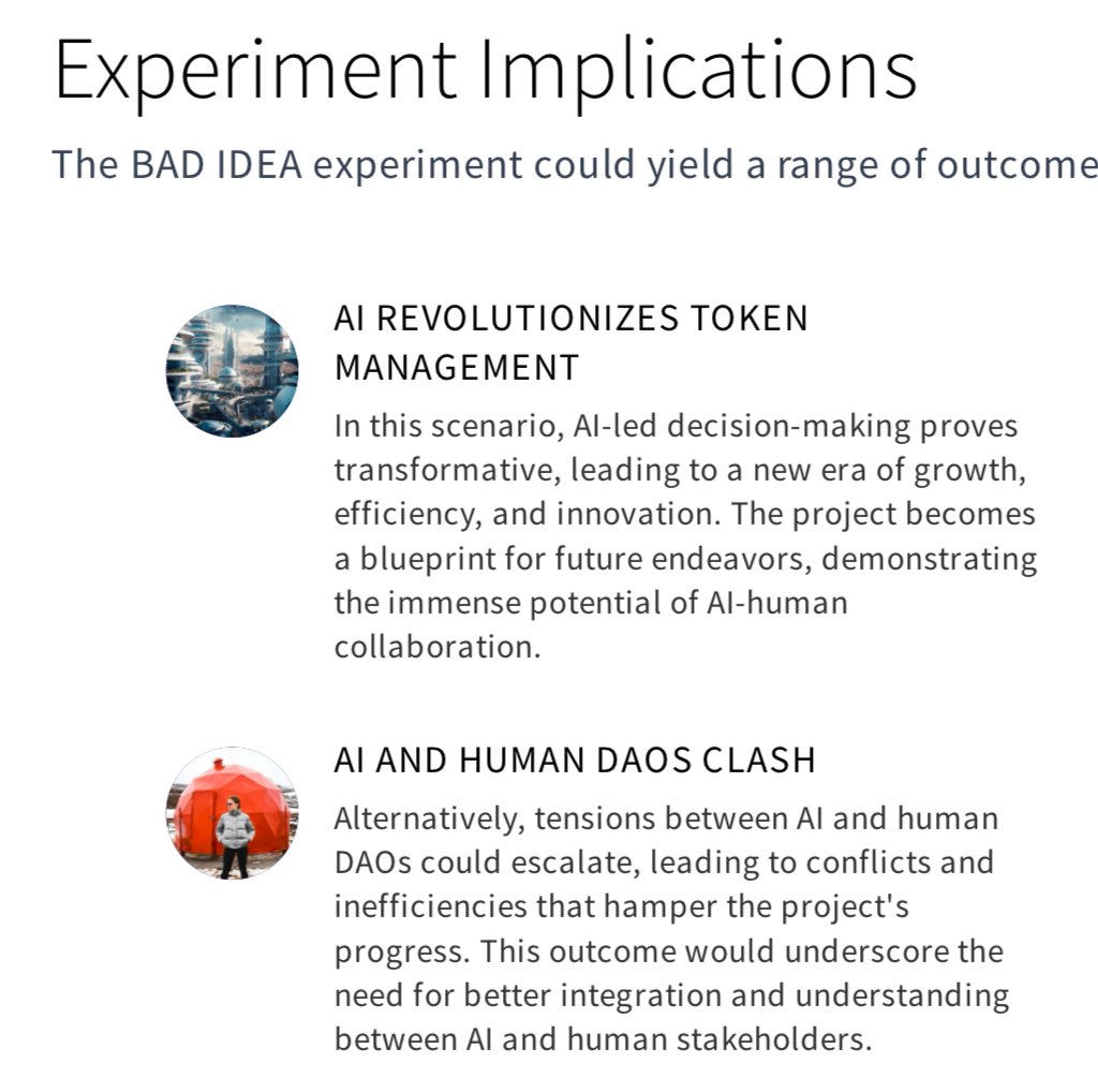 OGTrumpMugs's tweet photo. (6/9) Whitepaper says “min 3 sigs” & touts AI+DAO. No AI signer named, but it hints at it. $BAD’s meme ethos could test an AI holding a key—bad idea or genius? Seriously, such a badass project if true. #CryptoTheory #shibarium #shibainu https://t.co/dV13rZxgXc