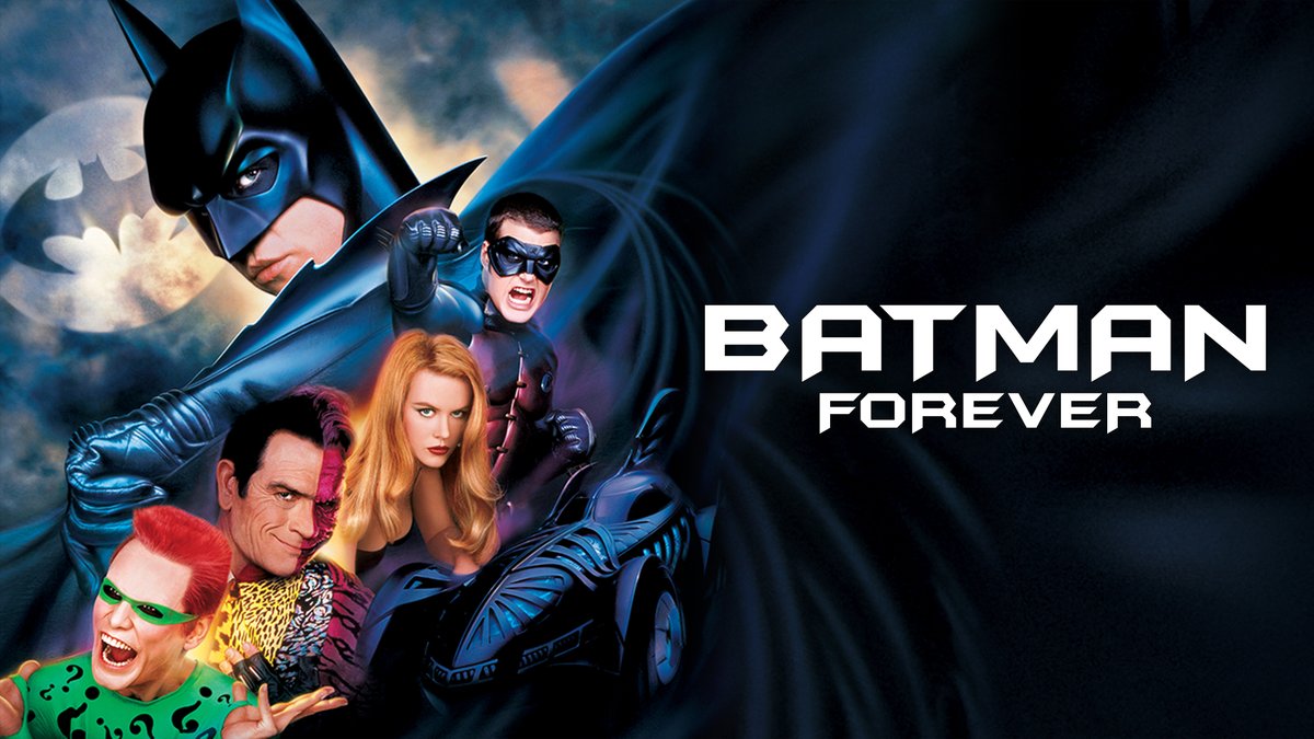 WWIBpodcast's tweet image. It's our Season Eight premiere! Join us as we celebrate the 30th anniversary of #BatmanForever #Batman #CapedCrusader #Riddler #TwoFace #ValKilmer #TommyLeeJones #JimCarrey #NicoleKidman #Robin #ChrisODonnell #JoelSchumacher #WarnerBros
creators.spotify.com/pod/show/whywa…