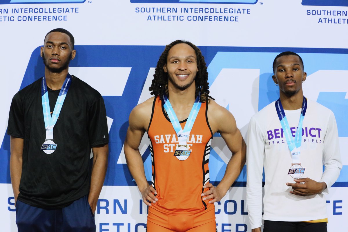 𝐌𝐞𝐧 𝟔𝟎 𝐌𝐞𝐭𝐞𝐫 𝐇𝐮𝐫𝐝𝐥𝐞𝐬 𝐅𝐢𝐧𝐚𝐥

Congratulations to the winners!

🥇 Nyzaveon Thompson (SSU)

🥈 Kajuan Davis (SSU)

🥉Jacobie Sims (BC)

#SIAC | #SIACTF | #LeadersRiseHere