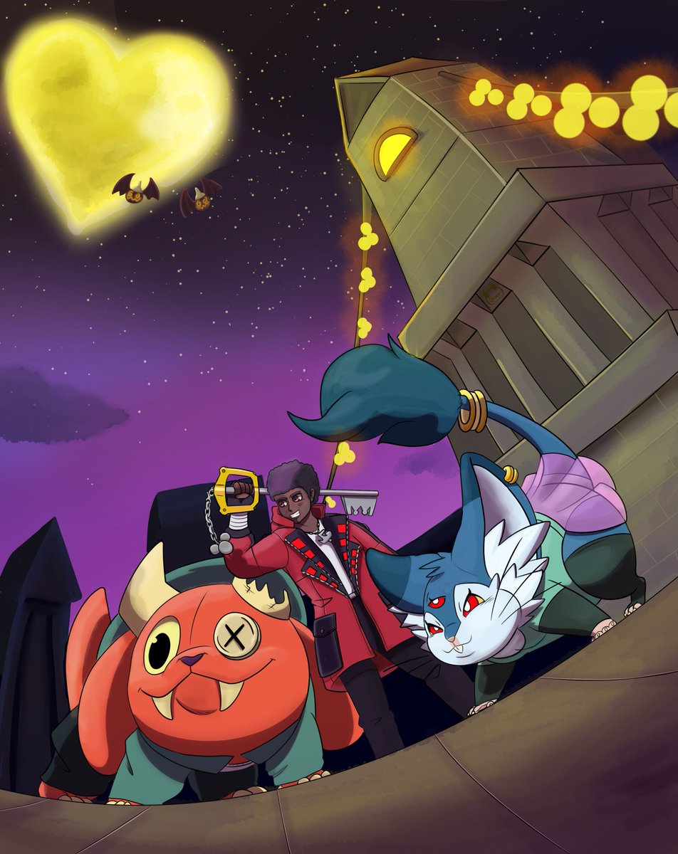 Commission for <a href="/Nintendokid88/">DjChris</a>  with the intrepid <a href="/Gillpanda/">Battu Tri-Red</a>  and me, In another universe there is still work to be done and many heartless to beat!