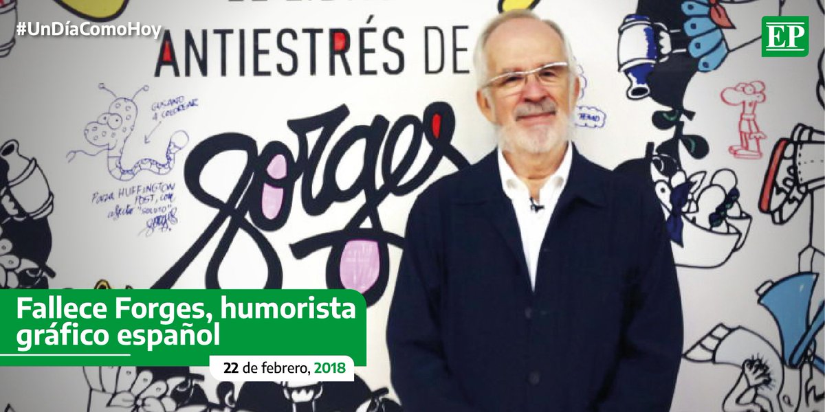 Diario_EP's tweet photo. #Undíacomohoy | Como humorista utilizaba unos muy personales bocadillos de gruesa línea negra y un estilizado lenguaje extraído directamente de la calle. «Inventor» de palabras y modismos léxicos.
#Efemérides #DiarioEP https://t.co/VzD5WmhD0G