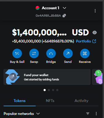 h4x0r_dz's tweet photo. Lazarus Group MetaMask wallet https://t.co/n6QXuCtd9c