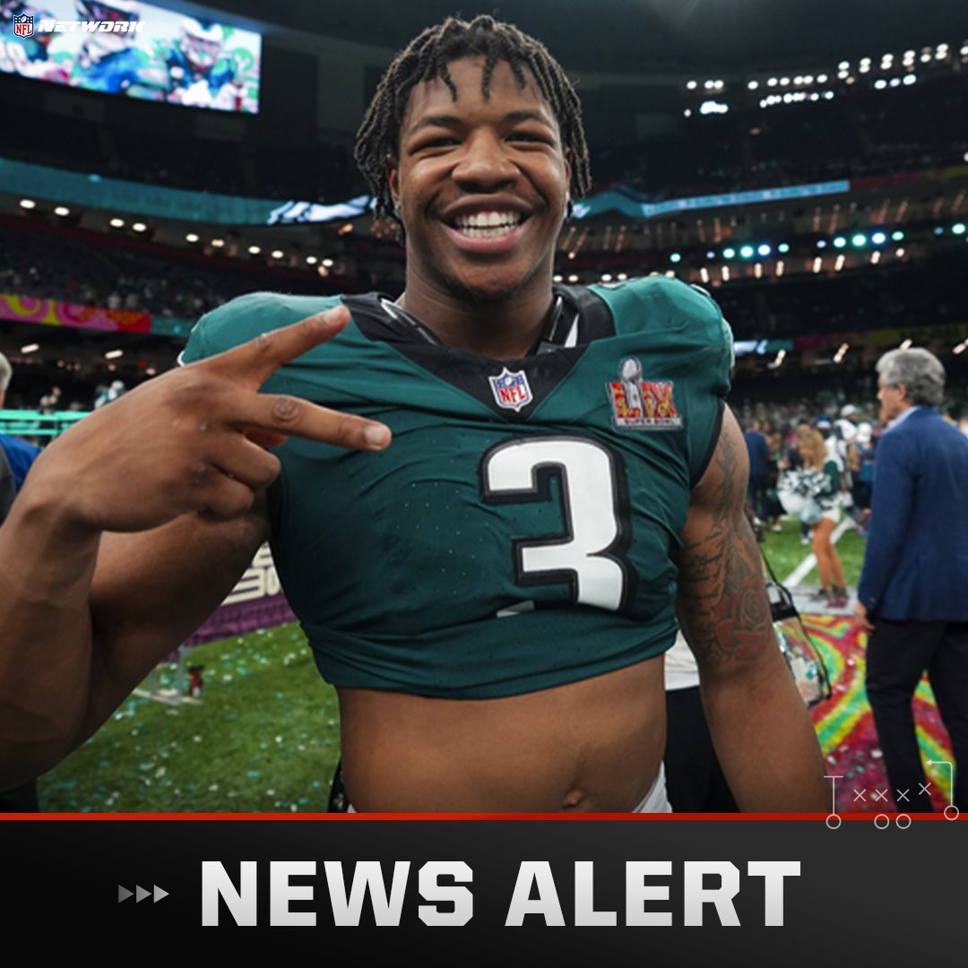 Ian Rapoport (@rapsheet) on Twitter photo #Eagles pass-rusher Nolan Smith tore his triceps in the Super Bowl LIX win over the #Chiefs — and played through it in the second half, per me and <a href="/MikeGarafolo/">Mike Garafolo</a>.
Smith, who performed in the second half on one arm, had surgery on Wednesday and will be ready for the 2025 season. #Eagles pass-rusher Nolan Smith tore his triceps in the Super Bowl LIX win over the #Chiefs — and played through it in the second half, per me and <a href="/MikeGarafolo/">Mike Garafolo</a>.
Smith, who performed in the second half on one arm, had surgery on Wednesday and will be ready for the 2025 season.
