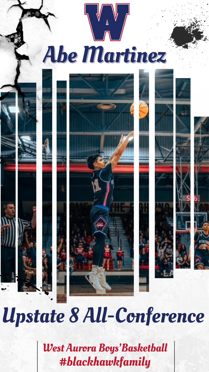 Congratulations <a href="/AbrahamM121212/">Abraham Martinez</a> for being selected to the Upstate 8 All-Conference Team. 
<a href="/WAHSBlackhawks/">WestAuroraAthletics</a> #Blackhawkfamily