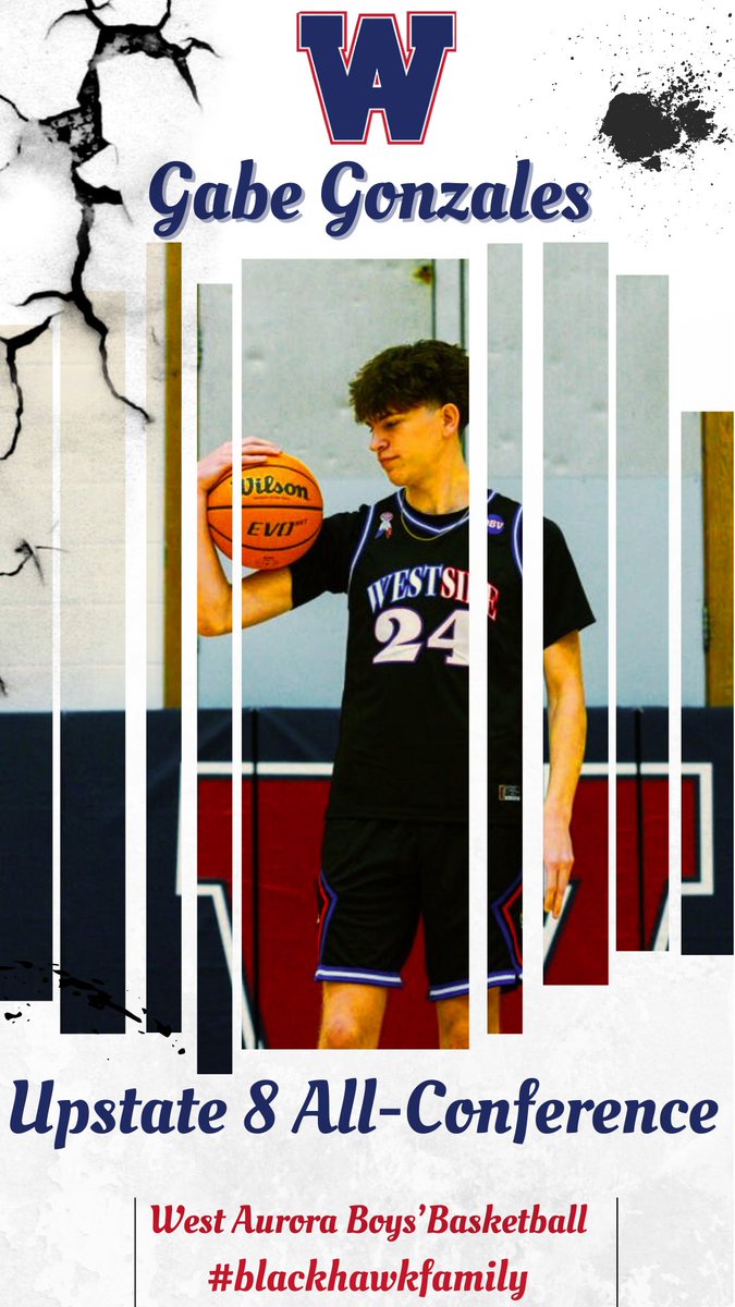 Congratulations to <a href="/gabe_gonzo33/">Gabe Gonzales</a> for being selected to Upstate 8 All-Conference Team. <a href="/WAHSBlackhawks/">WestAuroraAthletics</a> #Blackhawkfamily