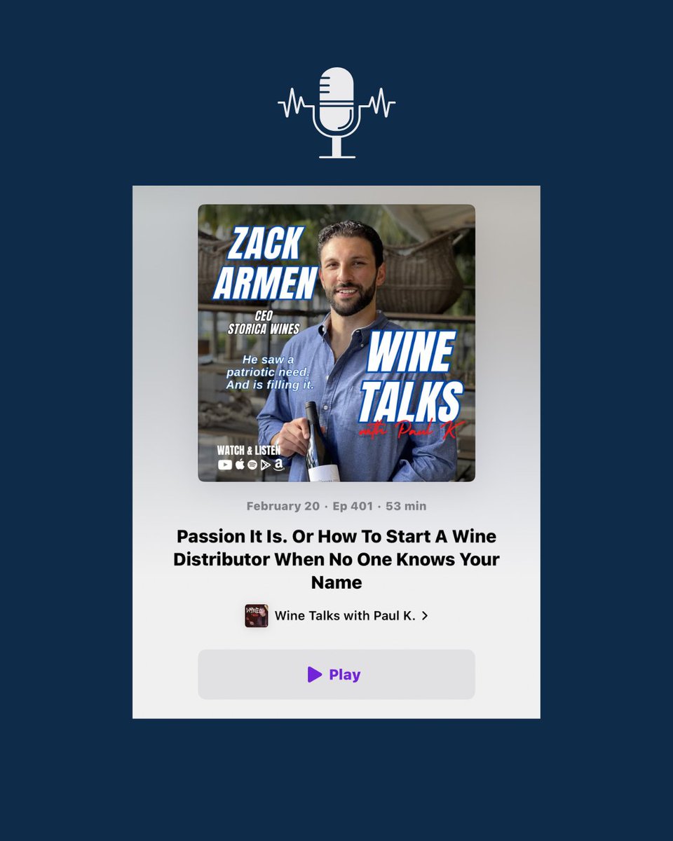 Wine’s true power lies in its story. 
⁠
In a recent interview, Storica CEO Zack Armen sat down with Paul Kalemkiarian on Wine Talks with Paul K. LLC. to share the journey of bringing Armenian wines to the U.S. 

podcasts.apple.com/us/podcast/pas…