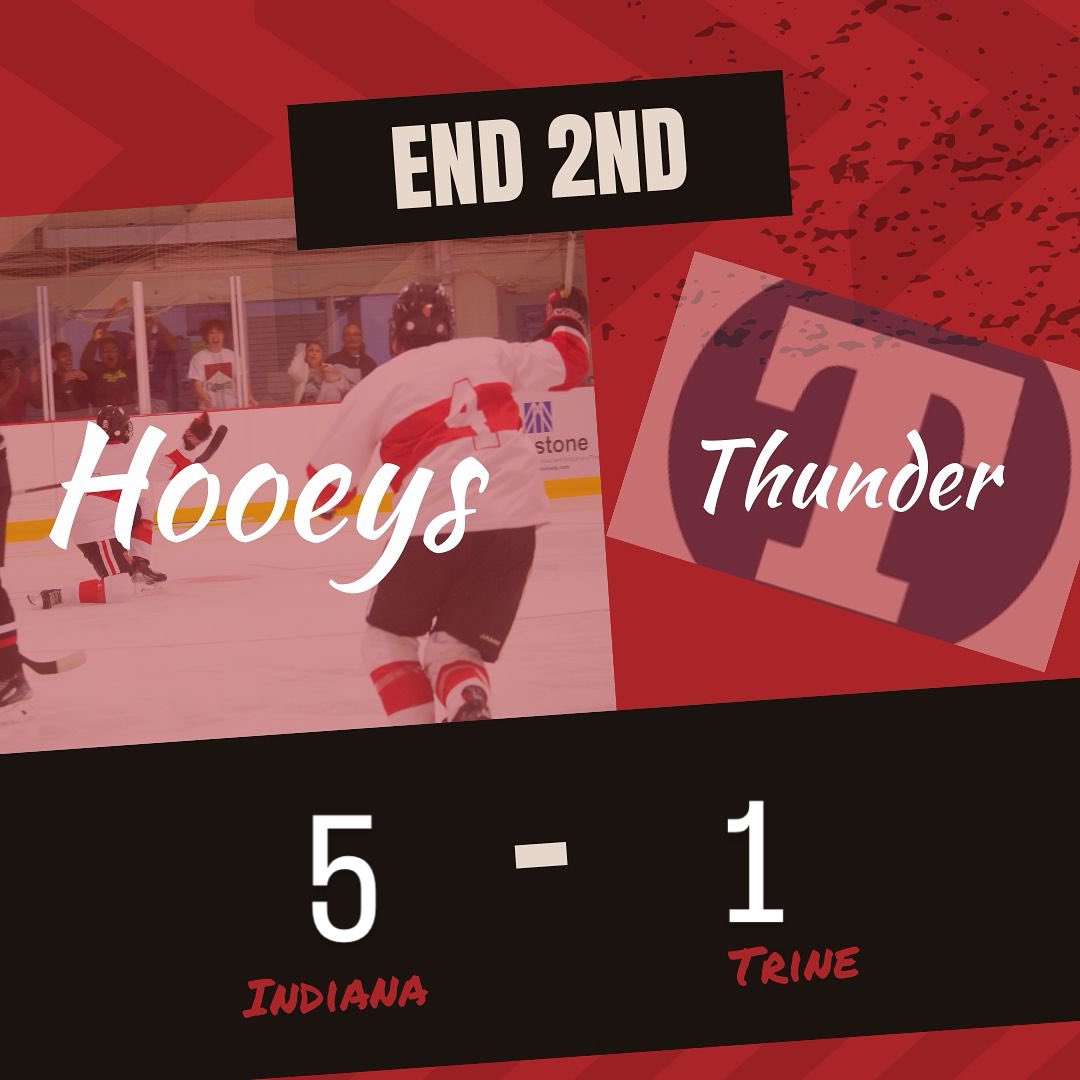 End of 2, Hooeys tuck in two more to take a four goal lead into the second. Schwartz and Nyhan get the Indiana goals. 20 more miles to bear down and come out of here with a win!
#hooeys