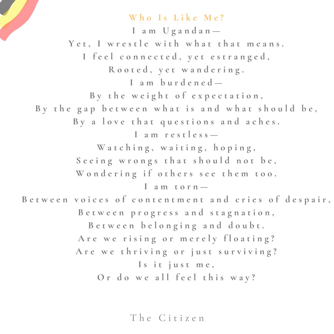 CtznsCampfire's tweet photo. Who is like me? I am Ugandan, yet I wrestle with what that means. 🤔 https://t.co/QIp96c4TrV