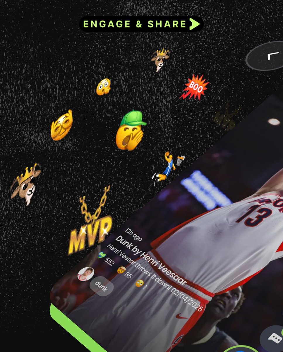 getsnacksports's tweet photo. ENGAGE &amp; SHARE ⚡️Let the people know how you feel with exclusive emojis.
Get all your sports highlights in one place.
Download Snack now on the App Store. https://t.co/MO7Yy2jBdV