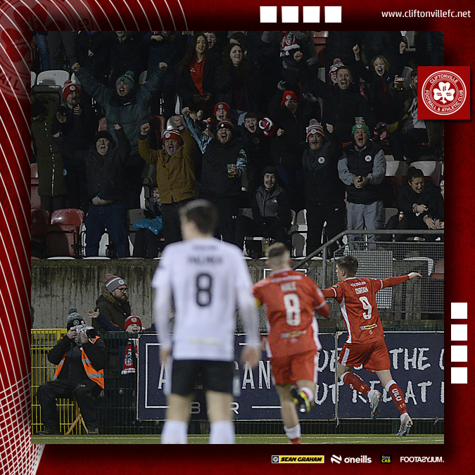 cliftonvillefc's tweet photo. 🤯 You know it's a big goal when even Ryan Curran celebrates it. https://t.co/V5pr6dNVH0