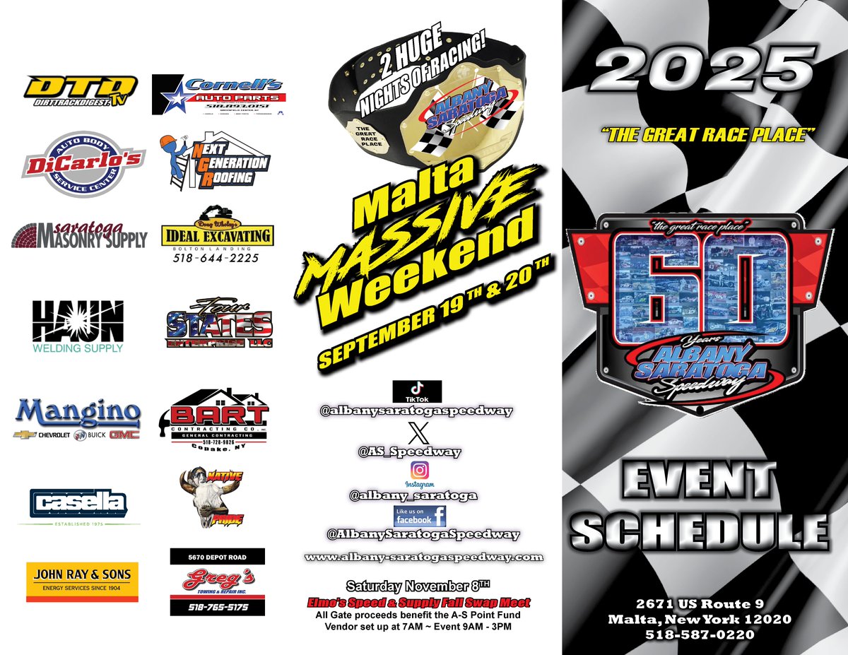 Albany-Saratoga Speedway tweet media