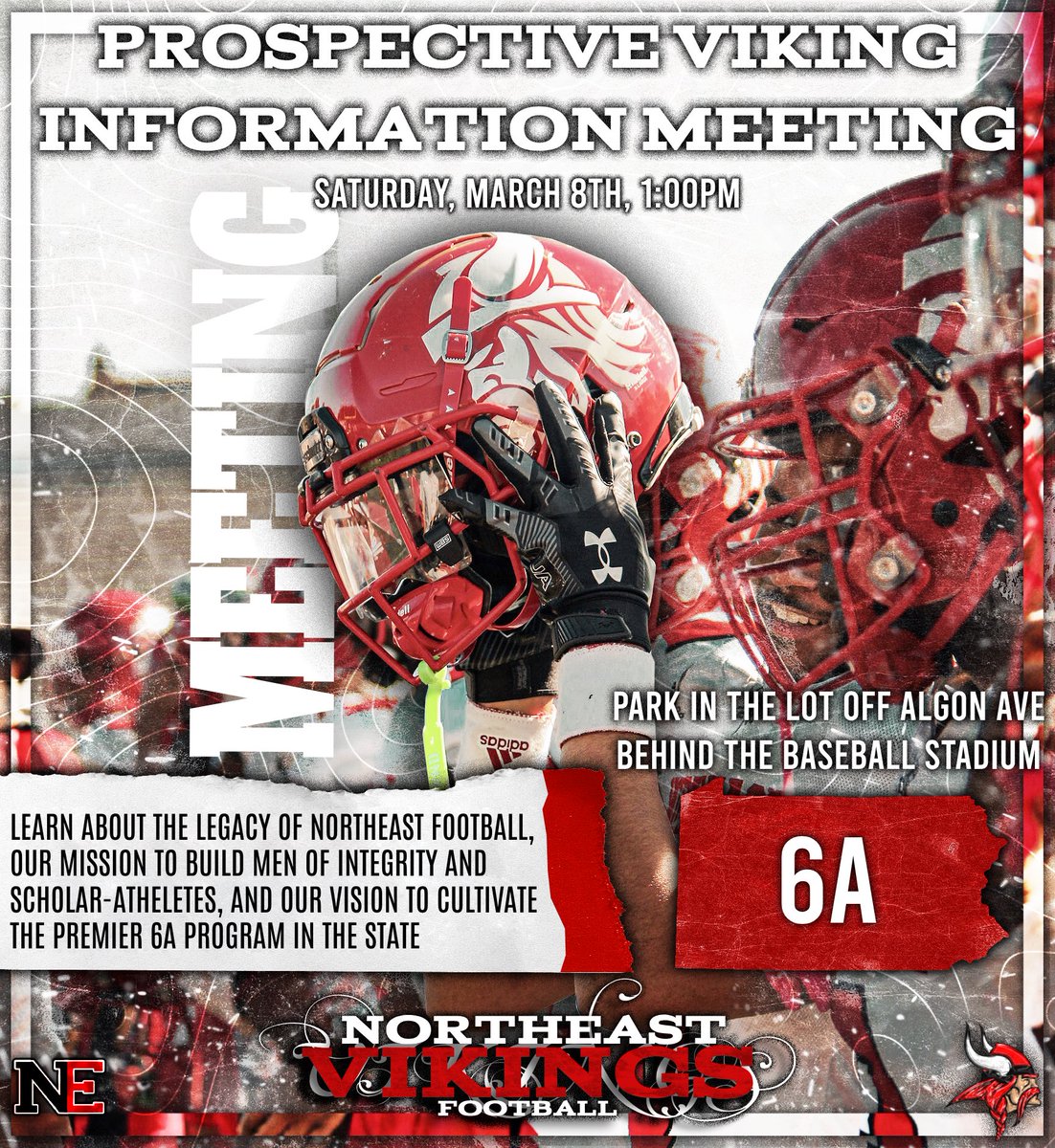 🗣️Calling all future Vikings! Tap into the program, feel the culture, set the tone. #PhillyFootball
