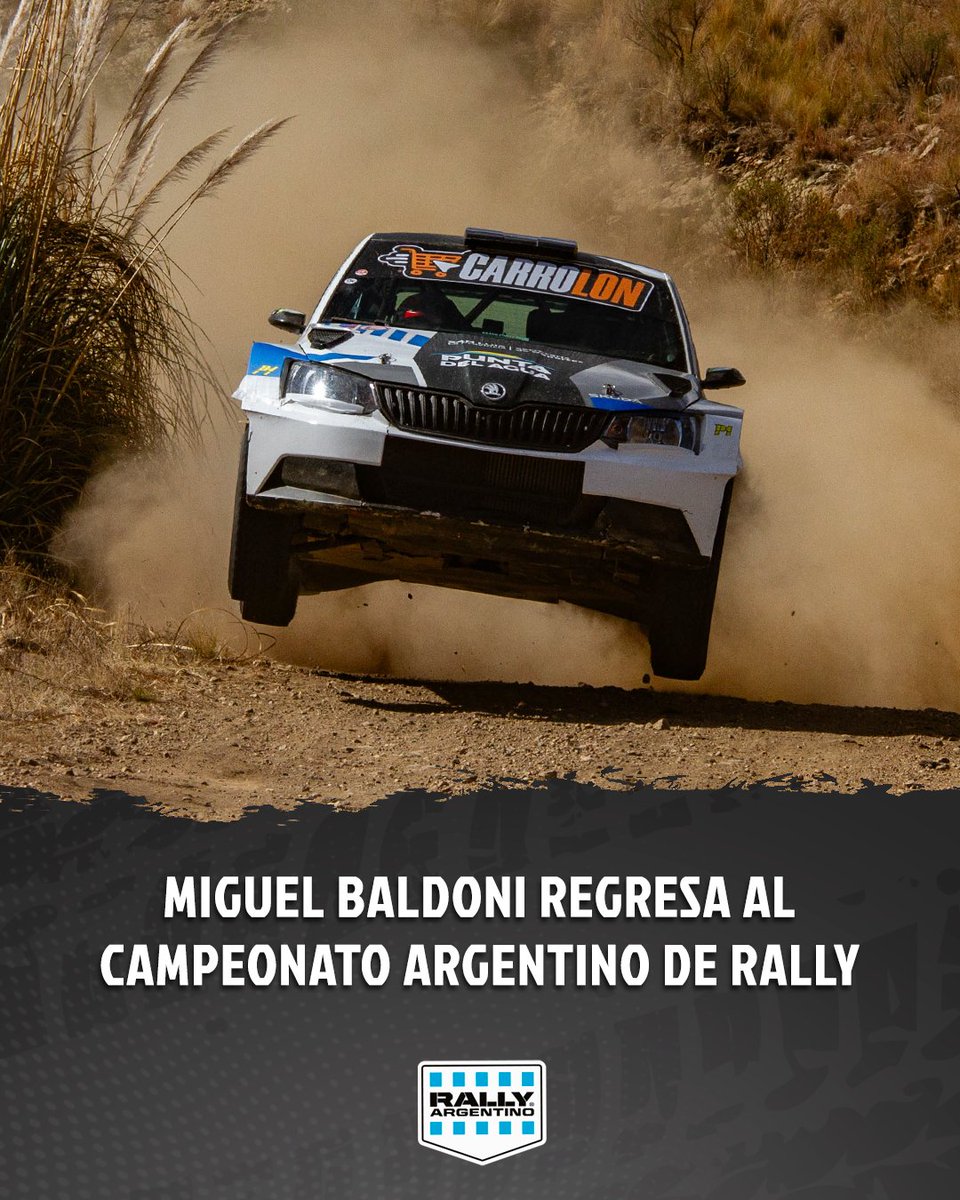 RallyArgentino's tweet photo. Miguel Baldoni regresa al Rally Argentino en la temporada 2025.

El piloto de San Luis retorna a la competencia nacional después de una pausa, sumando experiencia y entusiasmo al campeonato. 

💻📱Lee la nota completa en https://t.co/MLvH4A0BRj
.
.
#RallyArgentino | #Rally https://t.co/WrCJ1kF4KZ