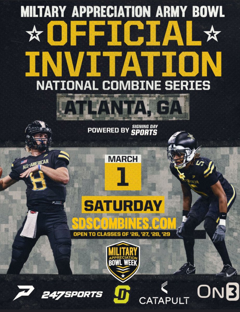 Chase Randolph (@chaserandolph24) on Twitter photo Honored to receive an invitation to the US Army Bowl Combine next month in Atlanta. <a href="/CoachKDallas/">Coach Kenny Dallas</a> <a href="/football_tcs/">Trinity Christian School Football</a> <a href="/baconnetworkllc/">Bacon Network</a> Honored to receive an invitation to the US Army Bowl Combine next month in Atlanta. <a href="/CoachKDallas/">Coach Kenny Dallas</a> <a href="/football_tcs/">Trinity Christian School Football</a> <a href="/baconnetworkllc/">Bacon Network</a>