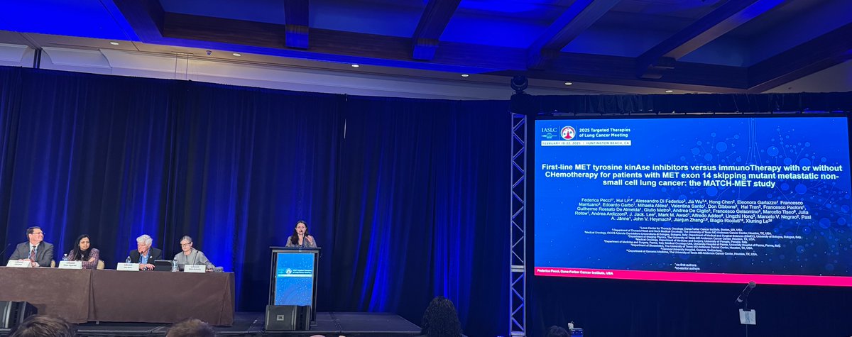 Xiuning Le MD PhD (@lexiuning) on Twitter photo #TTLC25 "Best of Oral ABstracts" <a href="/BiagioRicciutMD/">Biagio Ricciuti, MD PhD</a> <a href="/lungoncdoc/">Eric K. Singhi, MD</a>
👉 Dr. Federica Pecci’s #METex14 NSCLC project
although no overall difference in PFS starting with either ICI or TKI, BUT:
(1) High PDL1 pts benefit more from first-line ICI more. (2) Low PDL1 and CNS mets pts #TTLC25 "Best of Oral ABstracts" <a href="/BiagioRicciutMD/">Biagio Ricciuti, MD PhD</a> <a href="/lungoncdoc/">Eric K. Singhi, MD</a>
👉 Dr. Federica Pecci’s #METex14 NSCLC project
although no overall difference in PFS starting with either ICI or TKI, BUT:
(1) High PDL1 pts benefit more from first-line ICI more. (2) Low PDL1 and CNS mets pts