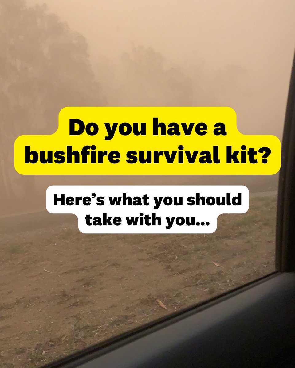 Being prepared when living in a bushfire zone can help you keep safe in a situation we hope you NEVER have to experience 😢 

We’ve put together a handy list of the must-haves you should keep in your emergency kit: bit.ly/3EO69wn 

Shout-out to the heroes at @CFSalerts