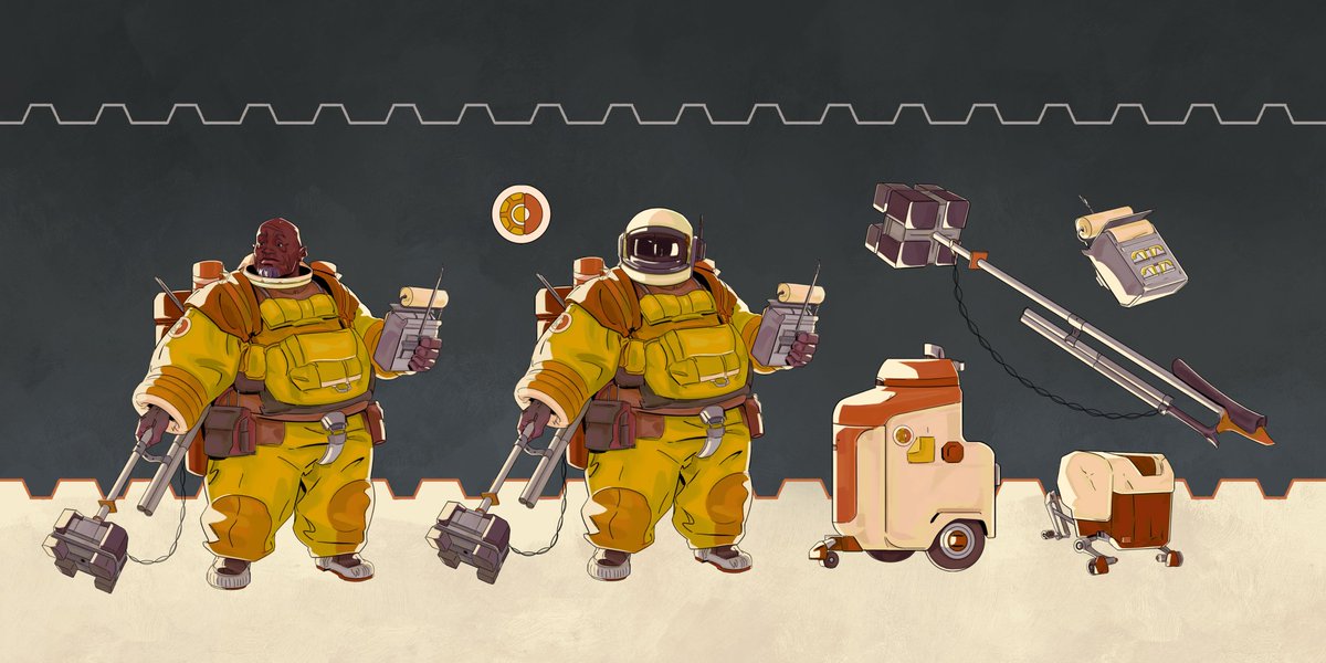 「Astronaut character for my folio! 」|Emily Pearsonのイラスト