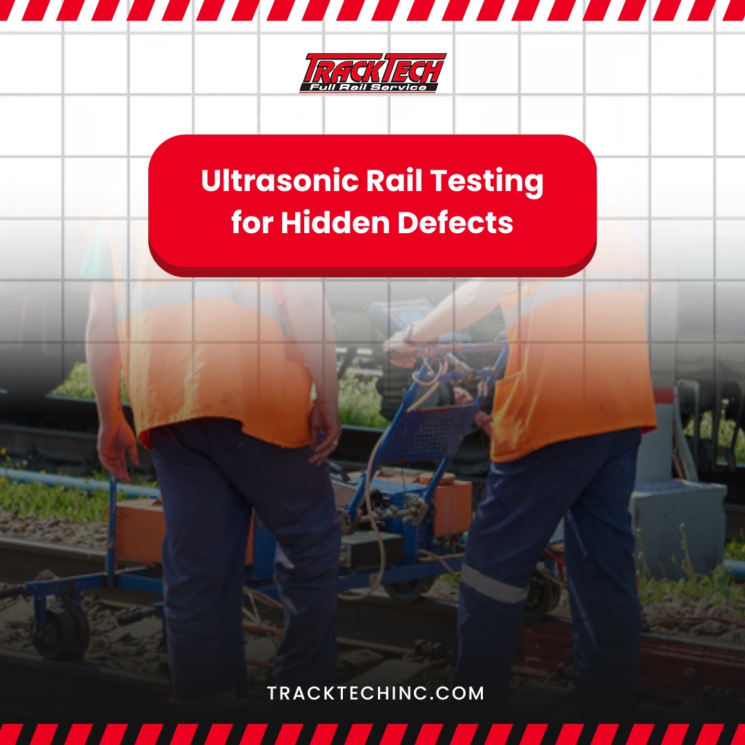 TrackTech_Inc's tweet image. Detect internal rail defects early with our ultrasonic testing services, preventing potential issues. 

Protect your investment—contact us!
tracktechinc.com

#RailTesting #PreventiveMaintenance #TrackTech